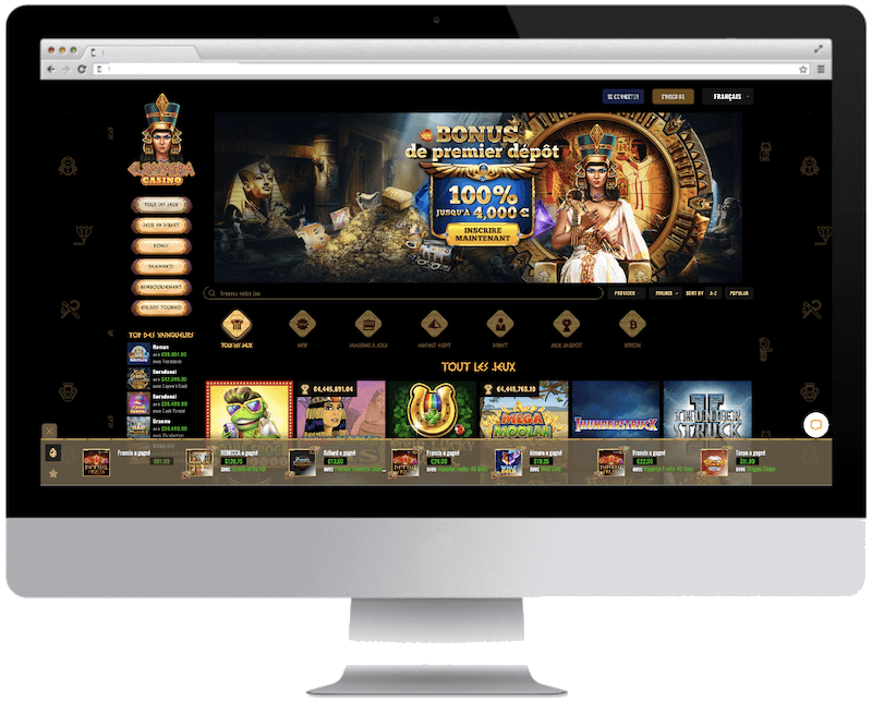 cleopatra bitcoin casino games