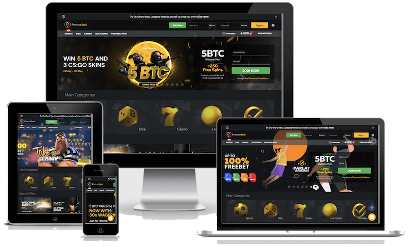 fortunejack bitcoin casino mobile