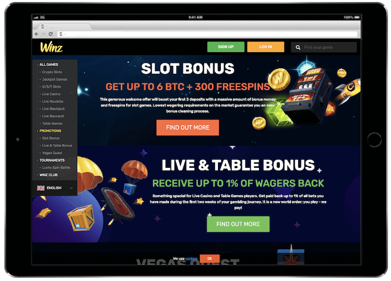 winz bitcoin casino bonus