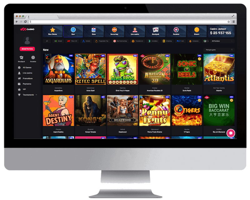 woo bitcoin casino games