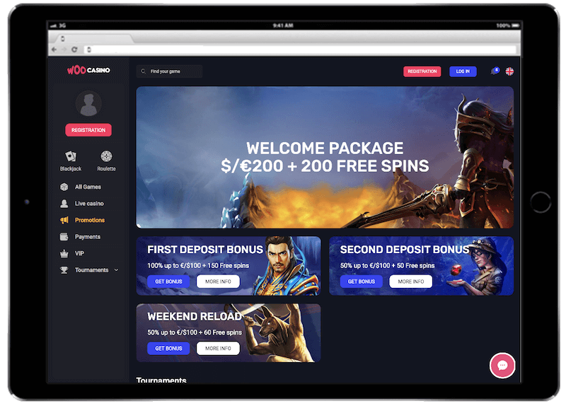 woo bitcoin casino bonus