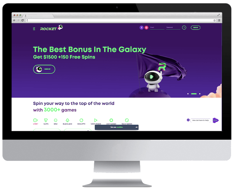 bitcoin casino rocket games